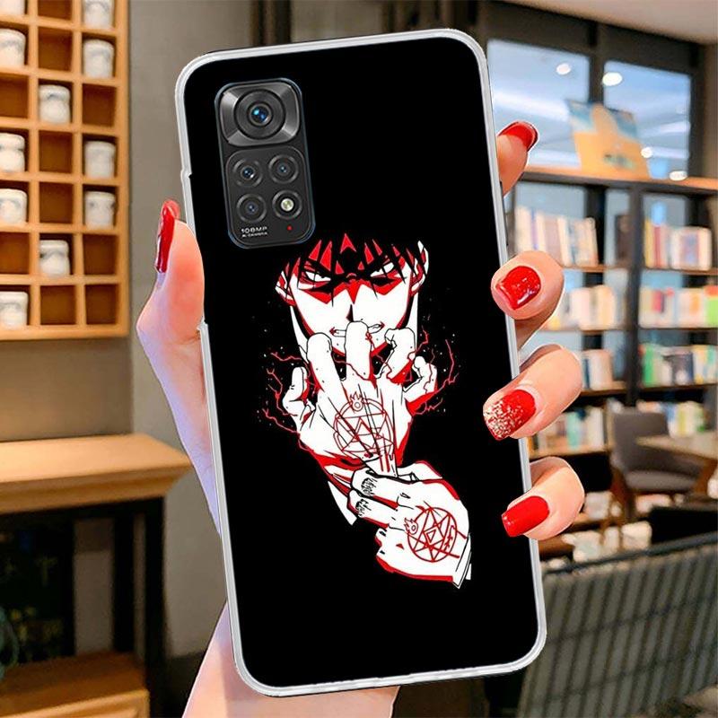 Чехол для телефона с аниме-обложкой Fullmetal Alchemist для Xiaomi Redmi Note 15 14 13 12 11 10 Pro Plus 14S 12S 11S 11T 11E 10S Мягкие Fundas