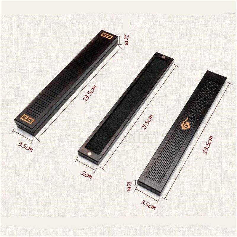 3 типа деревянный держатель для ароматических палочек, полая курильница ручной работы, традиционная китайская деревянная коробка для курильницы