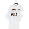 Unisex Back And Chest Printed Wild Outdoor Regular Oversize T-shirt