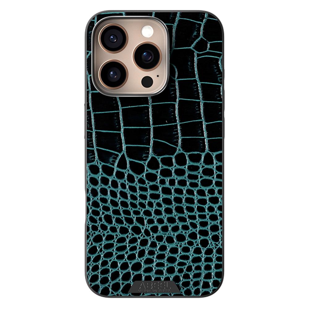 ABEEL For iPhone 16 Pro Max Case Compatible with MagSafe Crocodile Texture Micro-Embossing Back Cover