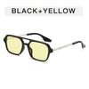 European American Style Men's Sunglasses Square Shape Double Bridge Sun Glasses for Women Vintage Classic Female Glasses