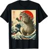 Футболка с изображением кошки в японском стиле Catzilla Cat