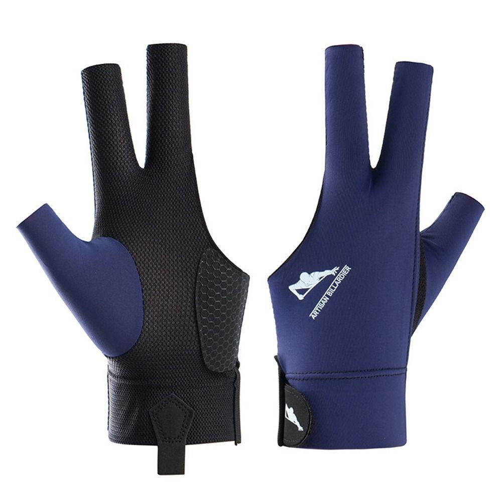 Нескользящая перчатка на три пальца Эластичная перчатка для снукера и бильярда Перчатка для бильярда Аксессуары для фитнеса