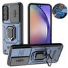 Чехол-слайдер для защиты камеры для Samsung Galaxy A56 5G A26 A36 A15 A25 A35 A55 A34 A54 M15 M35 M55 A13 A04S Бронированный чехол с кольцом-держателем