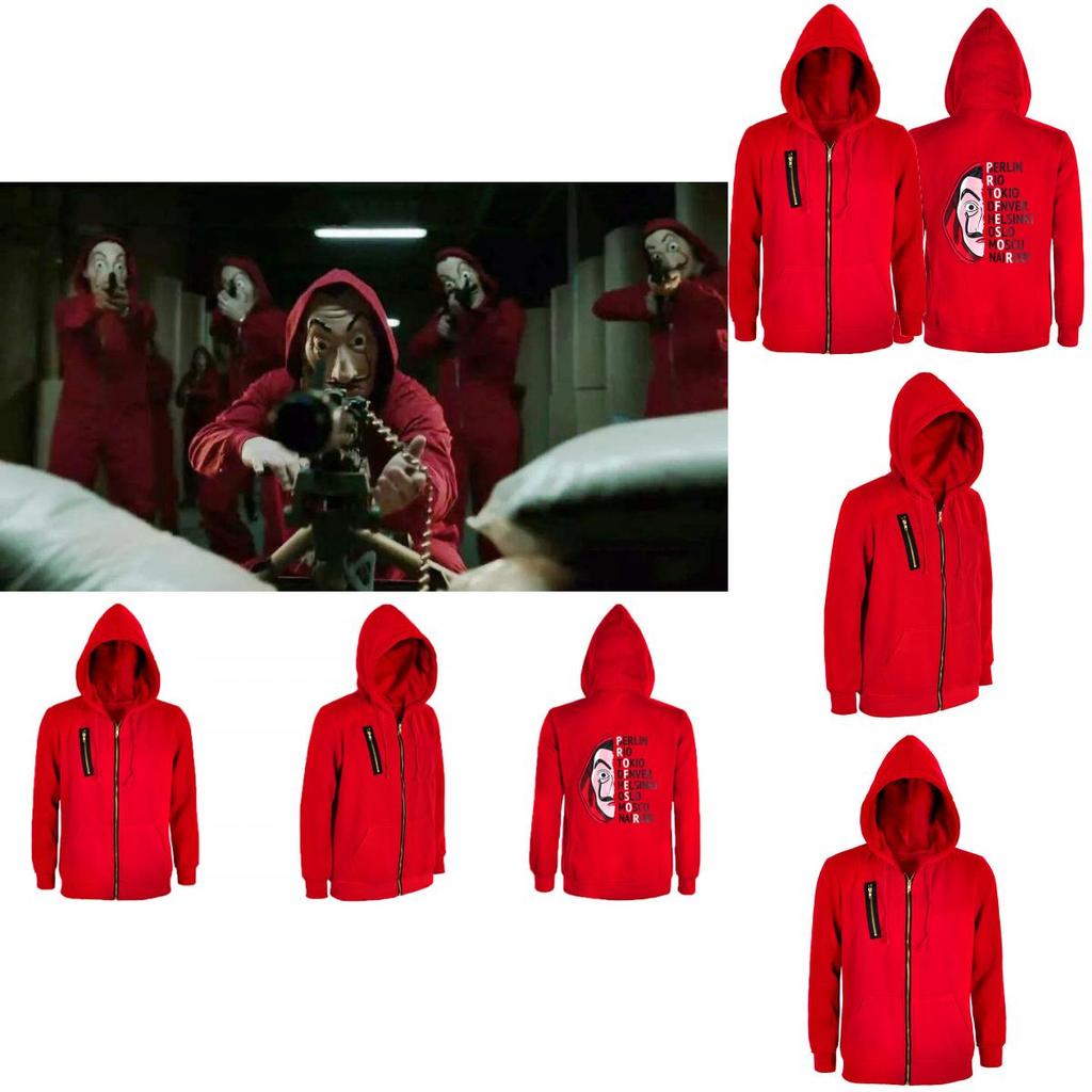 Роскошно мягкие худи на молнии Dali Money Heist La Casa De Papel для максимального комфорта
