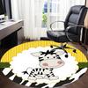 1pc Zebra, CartoonChair Carpet for Office, Indoor Non-Slip Washable Polyester Fiber Carpet, Mat For Office, Machine Washable