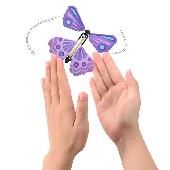 Toy Surprising Exquisite Iron Wind Up Butterfly Tricky Toy for Birthday