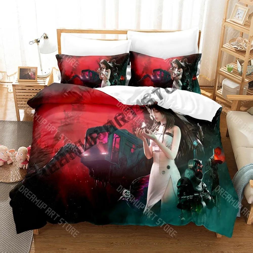 3D Print Once Human Bedding Set Single Twin Full Queen King Size Bed Set Adult Kid Bedroom Duvetcover Sets Anime Bed Sheet