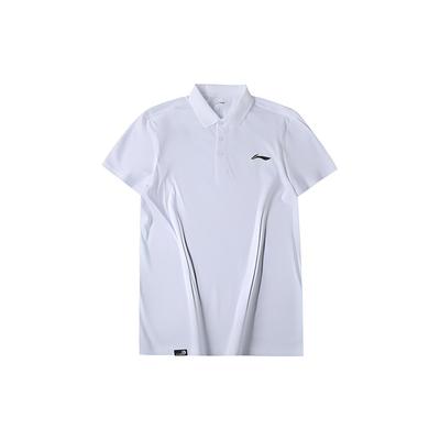 Мужская футболка-поло для бадминтона Li Ning Белая APLR129-2
