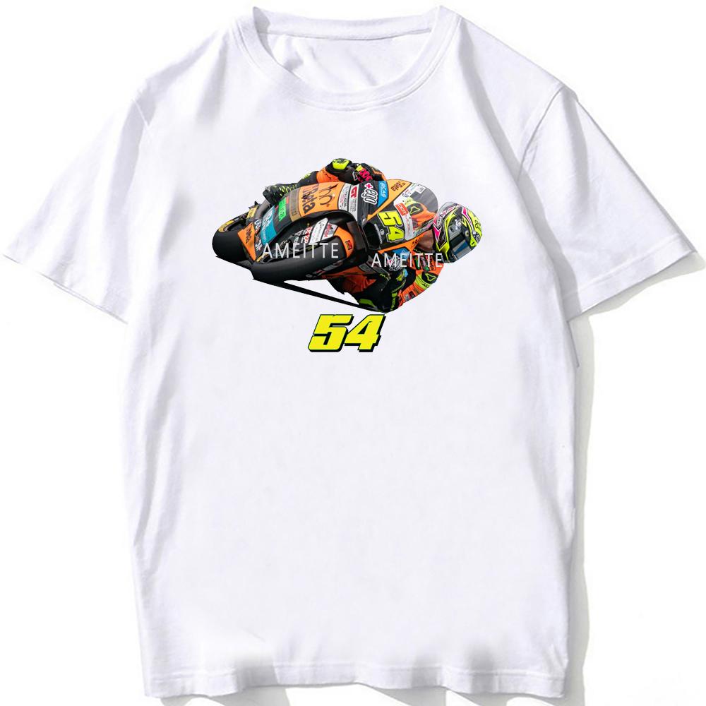 2025 New Fermin Aldeguer 54 Gp Race Riding Tshirt Unisex Unisex Short Sleeve Sport Boy Casual White Tops Motorcycle Rider Tees