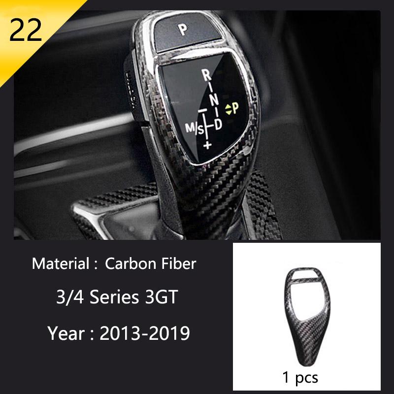Car Styling Carbon fiber interior button panel Decoration Cover Trim Sticker frame For BMW 3 Series F30 3gt F34 F32 Accessories