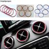 5 Pcs Air Outlet sticker/Instrument Panel Air Outlet Decoration Outside Ring for Mercedes Benz A/B/GLA/CLA 2014-2018