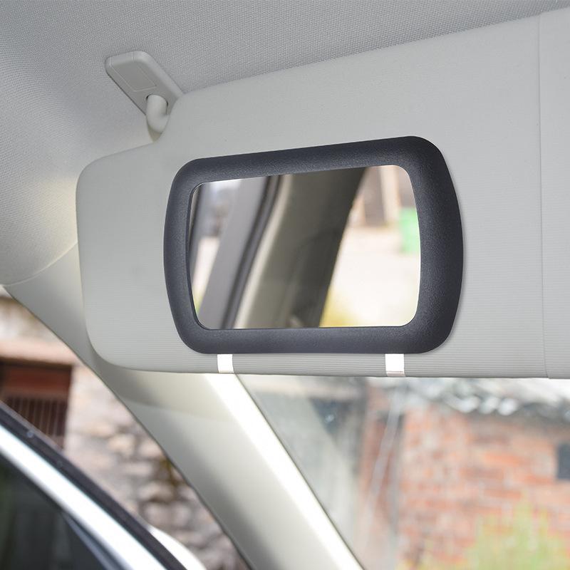 Car Sun Visor Cosmetic Mirror Portable Automobile Auto Interior Make Up Mirror Makeup Sun-Shading Cosmetic