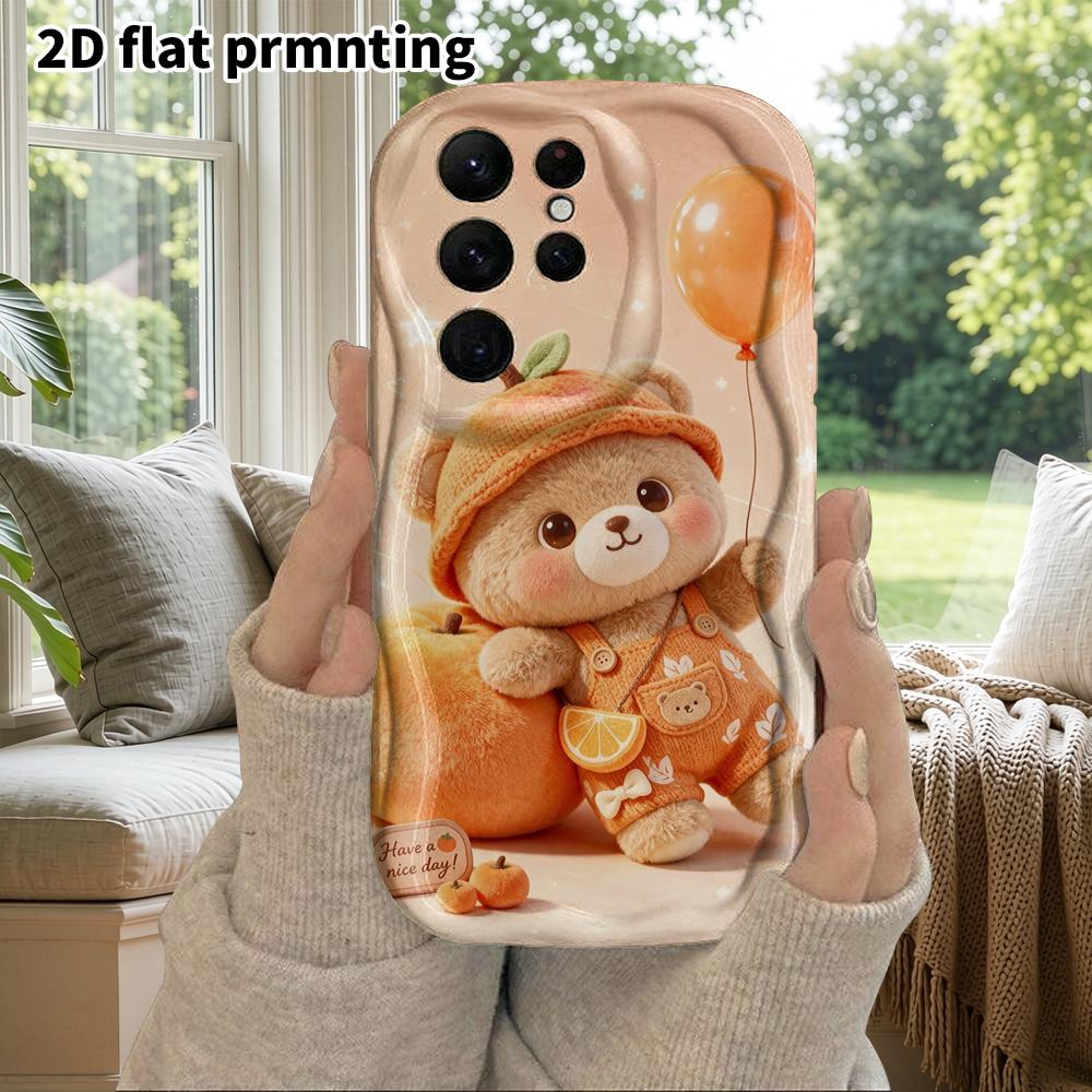 Чехол для телефона: 2D плоский защитный чехол для Samsung Galaxy A34 A35 M05 M06 S20 S22 S21 FE Plus 5G, стиль для пар, плюшевый мишка Тедди, Рождество и Хэллоуин