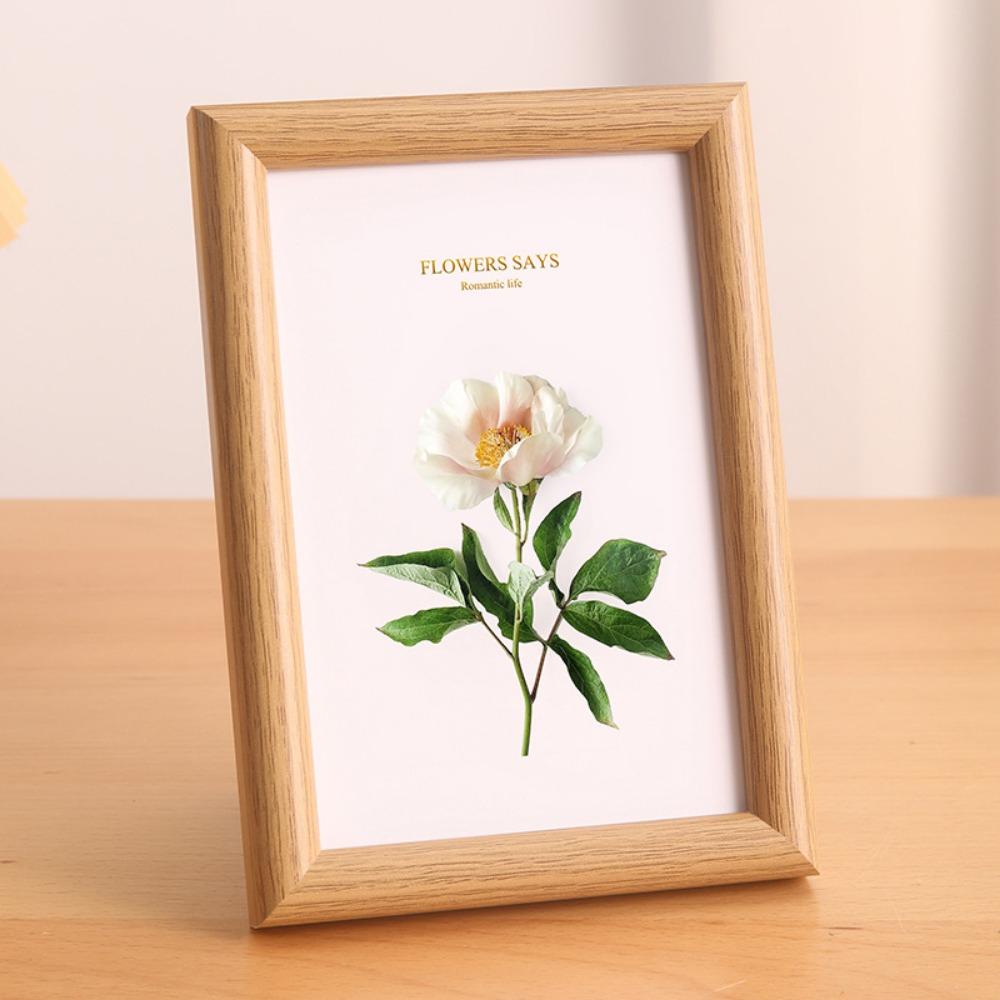 Круглая деревянная подставка для фоторамки, многоцветная рамка для демонстрации фотографий, простая фоторамка, подарок