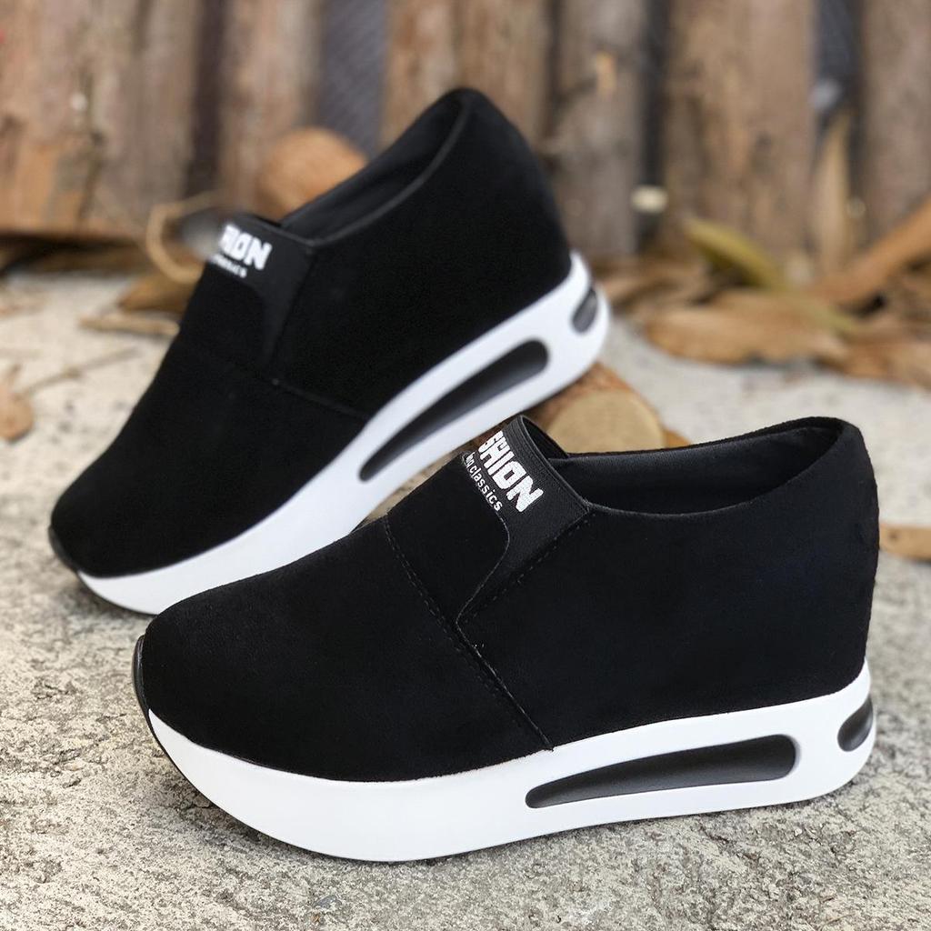 Женские лоферы на платформе больших размеров для весны/осени: Круглый носок, Толстая подошва, Универсальный и Повседневный