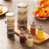 Пластиковая бутылка для соуса с дозатором, мини-контейнер для приправ, емкости для салатных заправок, портативная емкость для специй для барбекю, кухонный инструмент