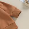 Baby Boy 2Pcs Fall Outfits 6M 12M 18M 24M 3Y Long Sleeve Solid Color Sweatshirt + Pocket Pants Set Toddler Clothes