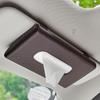 Car Sun Visor Plate Tissue Box Universal Interior Paper Towel Storage Bag Carbon Fiber Sun Visor Tissue Boxes