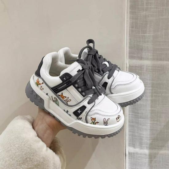 Korean-style children's cartoon sneakers2026Spring new casual boys' and girls' breathable and non-slip athletic shoes