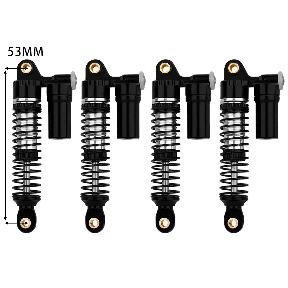 4pcs 53/59/66/78mm Aluminum Alloy Metal Shocks Absorbers Oil Damper for 1/18 RC Crawler TRX4M TRX-4M Bronco Defender Upgrade