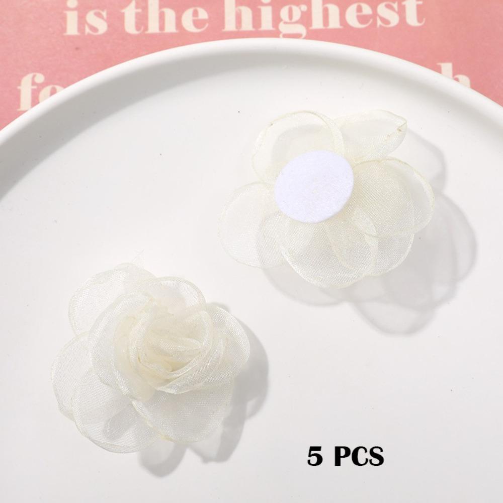 5 шт. Плетение сеткой Материал для серег Ручная работа Аксессуары для одежды Новый аксессуар для волос-зажим