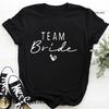 Unisex T Shirt Team Bride Bachelorette Party Shower Hen Party Bridesmaid Print Tshirt 2026 Girls Wedding Female Tops Tees