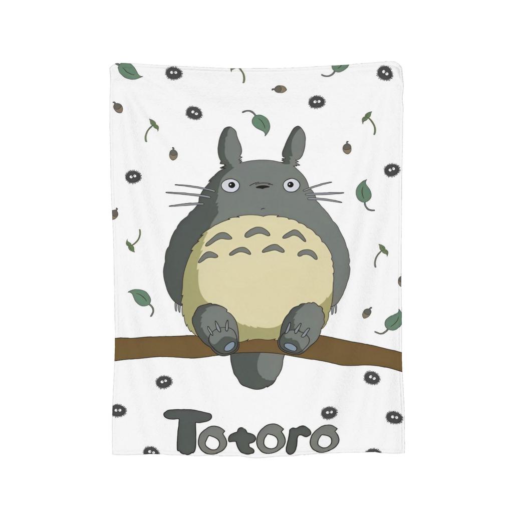 Традиционные вязаные одеяла Некобус Японские Т-Тоторо Кот-автобус Флисовый плед Постельные принадлежности Диван Портативные Мягкие Теплые Покрывала