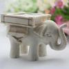 Animal Lucky Elephant Candlestick Resin Elephant Tea Light Candlestick Crafts Ornament Suitable for Wedding Home Decoration Gift