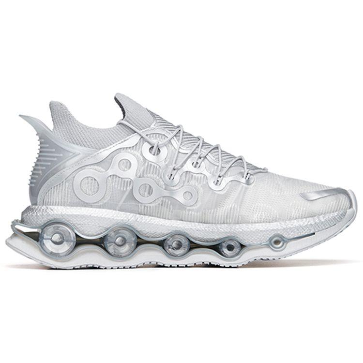 Anta Кроссовки Energy Ring Cushioning, легкие, прочные, нескользящие, с низким верхом, мужские, серебристые, 112215559-5