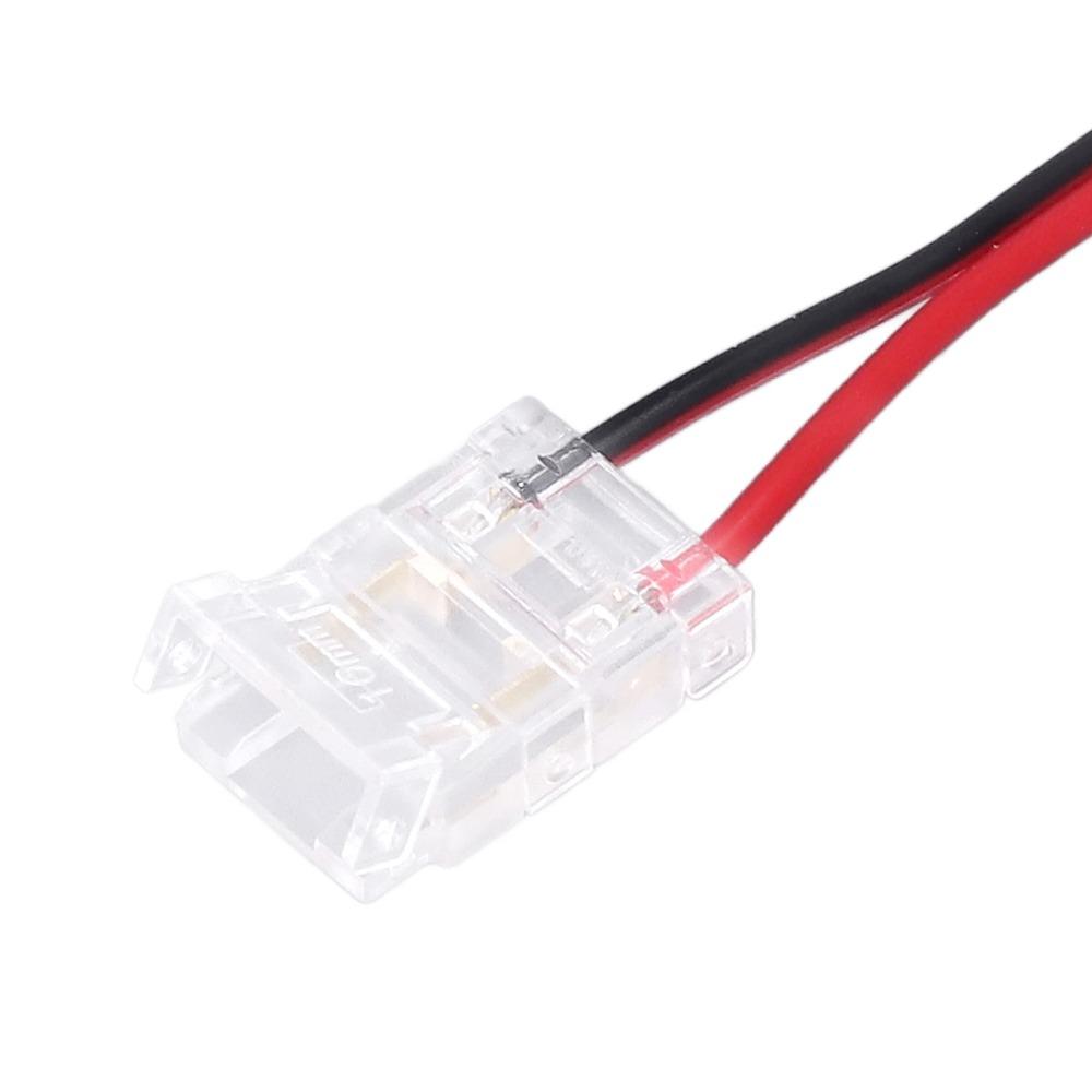 10pcs 8mm/10mm Strip Light Connector 2Pin Extension Connector Strong Jumper Connector For Home