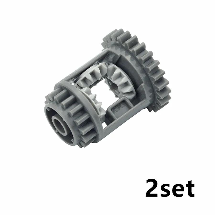 MOC Technical Differential Construction Bricks Mechanical Playthings High-Tech Part Differential Gears Works With featuring 6573 62821 65414