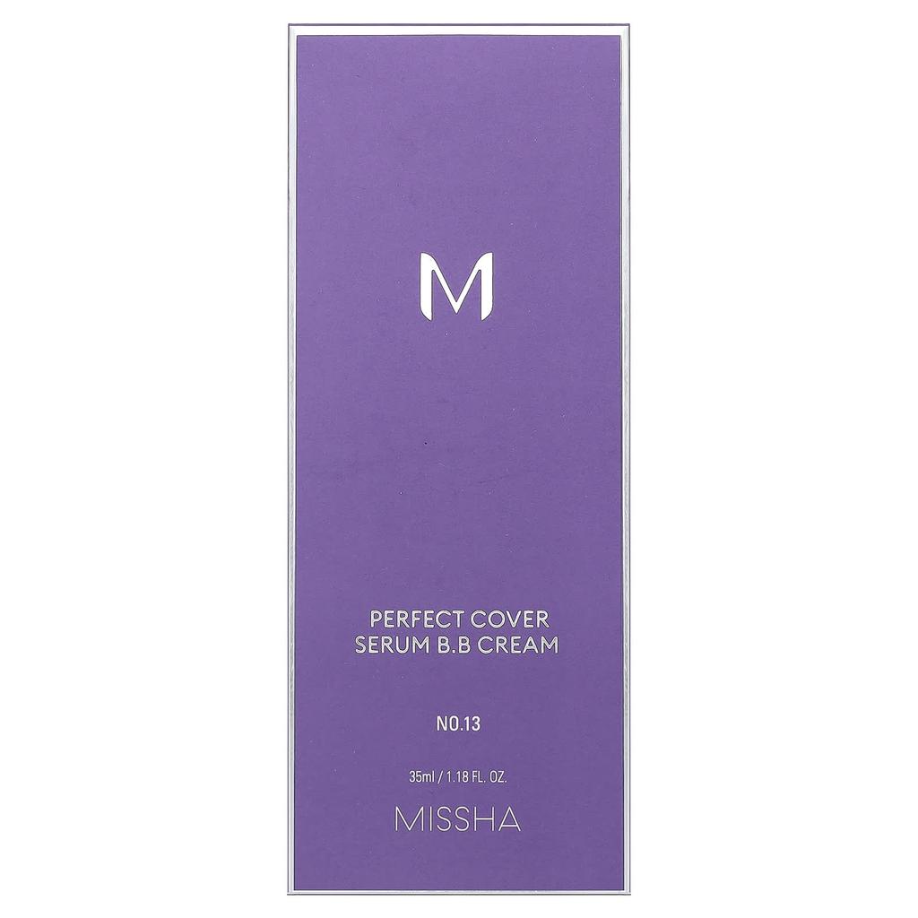 MISSHA Сыворотка BB-крем с идеальным покрытием, Оттенок 13 Светло-светлый, 35 мл (1,18 жидких унций)