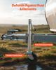 Trailer Jack with Wheel, 907 kg Load Capacity, Heavy Duty Swivel Boat Trailer Jack with PP Dual Wheel & Ergonomic Handle, 381-685 mm Lift Range, Fit