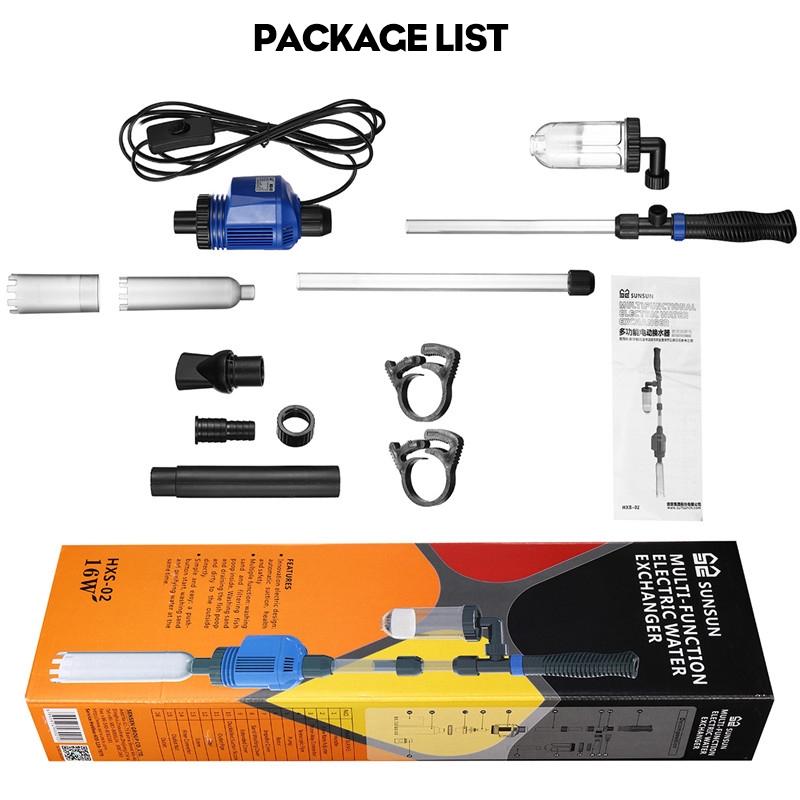 Электрический насос для замены воды в аквариуме, инструменты для чистки, устройство для смены воды, очиститель гравия, сифон для аквариума, фильтр для воды, насос