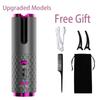 USB Auto Rotate Ceramic Hair Curler Portable Auto Curler LED Display Temperature Professional Curler