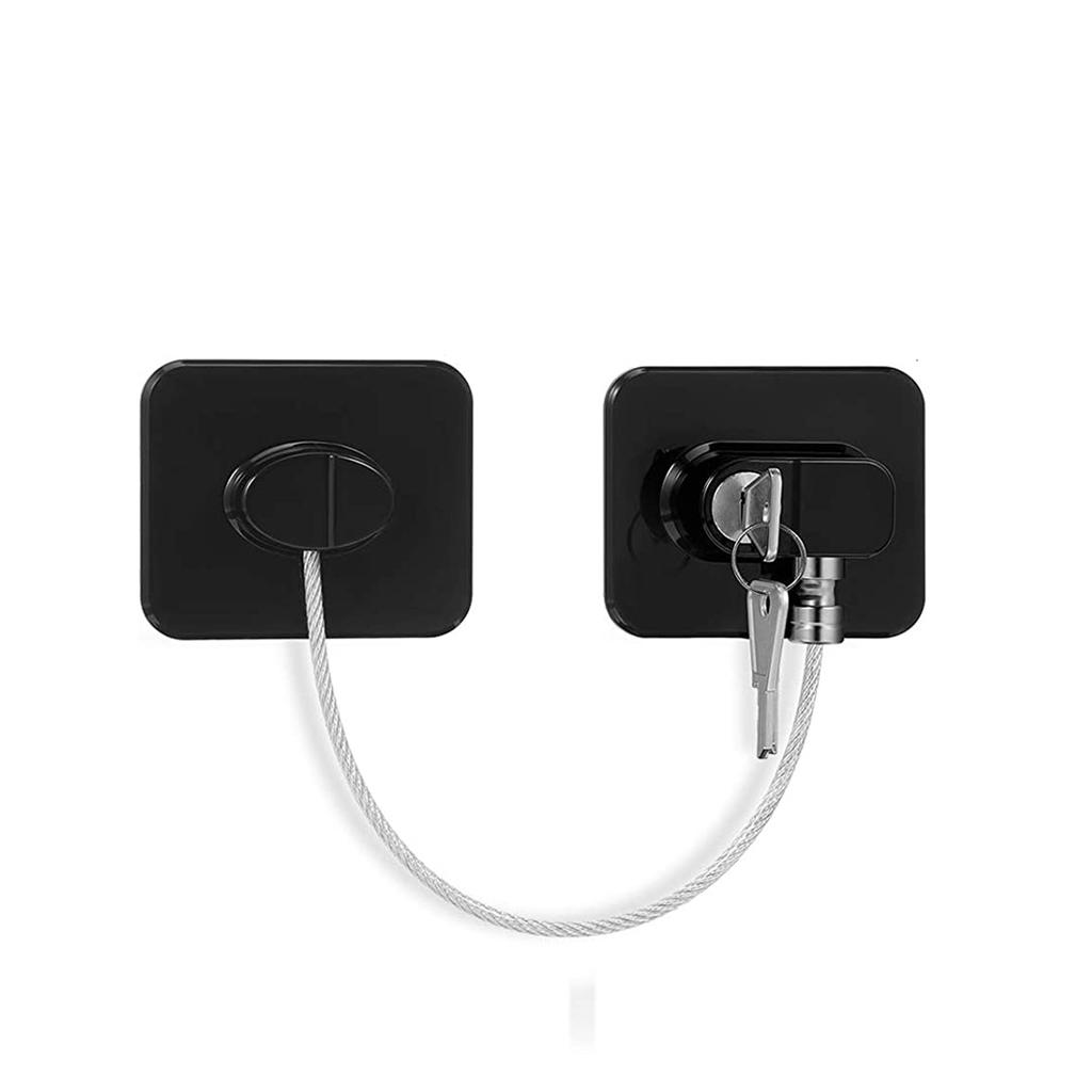 Children Protection Digital Password Cabinet Locks With Metal Key or Coded Lock Refrigerator Lock