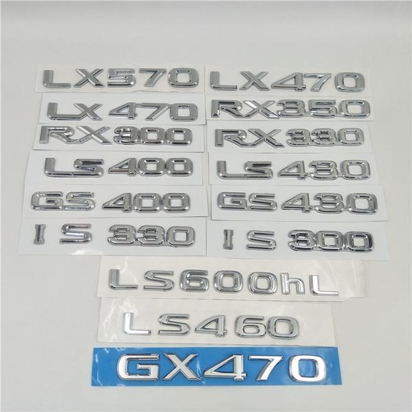 Для Lexus LX470 LX570 GX470 RX300 RX330 RX350 LS400 LS430 IS300 IS330 GS430 Эмблема Номер Буква Задний багажник Логотип на задней двери