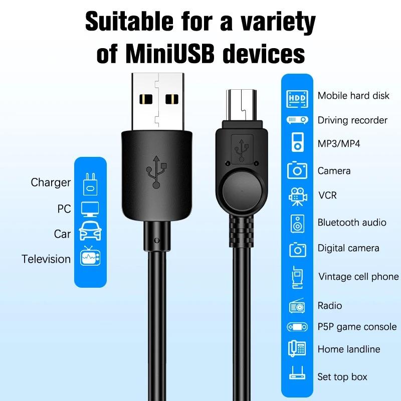 3M Mini USB кабель USB-USB кабель для быстрой передачи данных зарядный кабель для MP3 MP4 плеера автомобильный видеорегистратор GPS цифровая камера жесткий диск