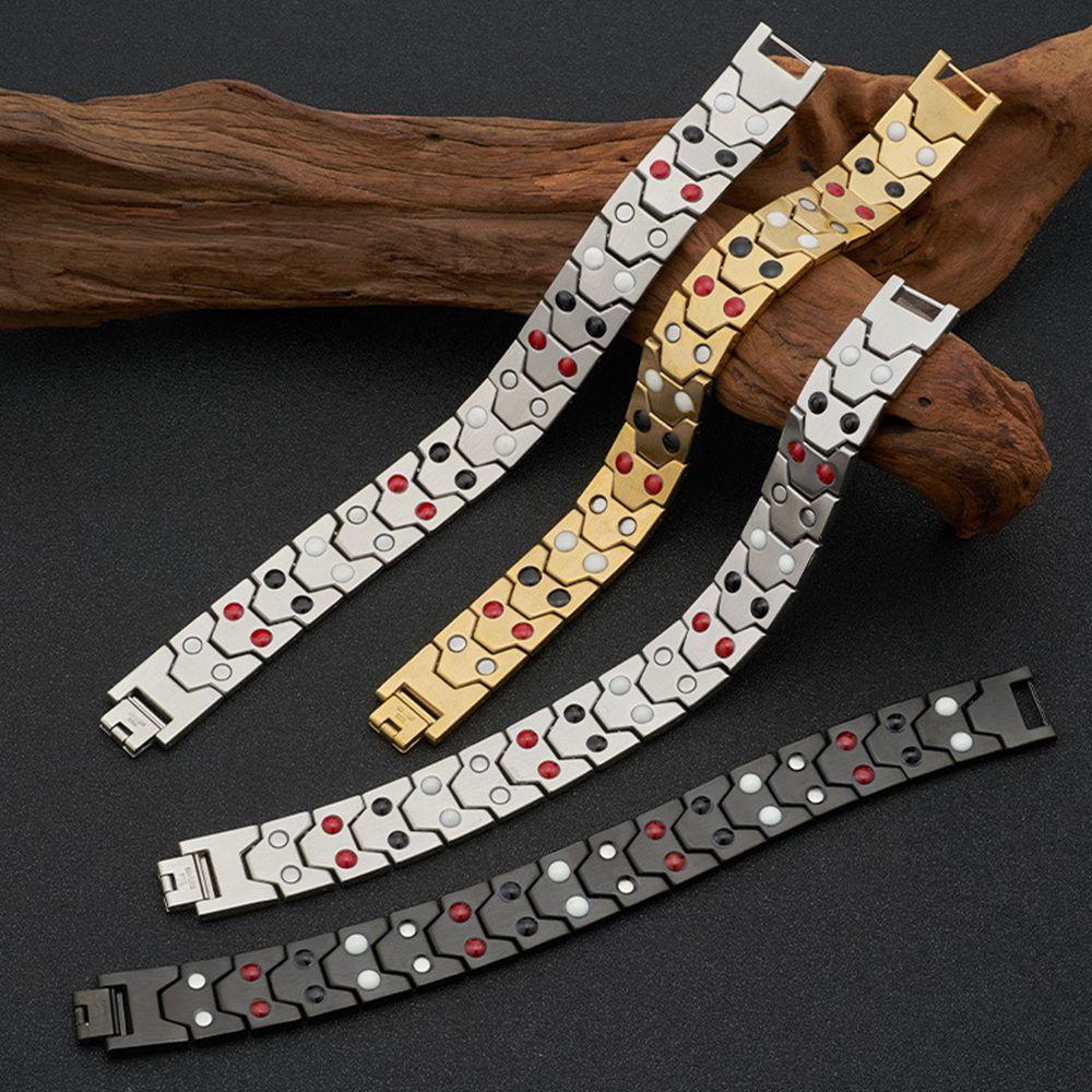 Acupoint Massage Treatment Detachable Bangle Hematite Energy Healing Magnetic Therapy Bracelet