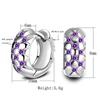 Sace Gems Classic Purple 3A Zircon Earrings for Women Wedding Party Gifts