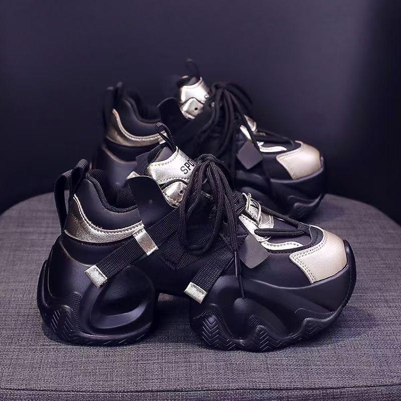 Женские кроссовки в корейском стиле "Dad Shoes" на толстой подошве 8 см, модные, универсальные, с дышащим дизайном, для весны и осени