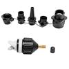 Inflatable Boat Air Pump Air Valve Adapter Kit Paddleboard Air Nozzle Multifunctional Conversion Head Air Adapter With 4 Air Valve Nozzles