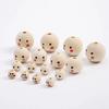 10pcs-60pcs Smile Face Painting Round Natural Wood 10mm 12mm 20mm 25mm Loose Beads for DIY Crafts Woodcraft Jewelry Bracelet Making Accessories
