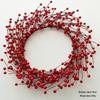 Red Fruit Christmas Vine & Ornament for Window Display