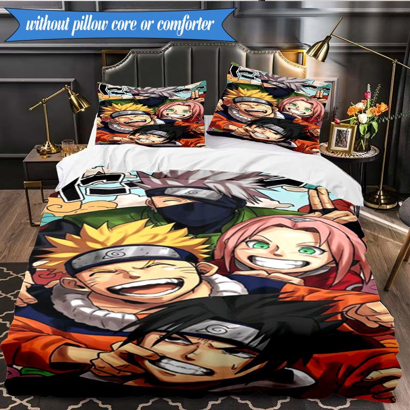 Ninja Team Adventure 3pcs K-pop music group Bedding set,Ideal for Bedroom, Dormitory,Including Duvet Cover And 2pcs Pillowcases,Fan gifts