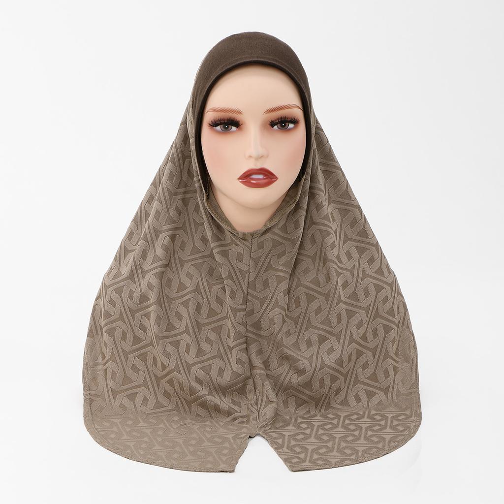 Модный хлопковый хиджаб с цветочной вышивкой для мусульманских женщин, головной платок, повязка на голову, внутренняя шапочка, берет, тюрбан, бандана, подарок на Ид.