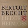 LP Record HEIN + OSS / BERTOLT BRECHT - Lieder, Balladen & Songs SM95021 Da Camera Song 1969 Germany Folk Used