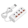 8-портовое USB-зарядное устройство Type C USB-адаптер для настенного зарядного устройства Multiports Fast Charger Travel Socket Phone USB Plug Adapter