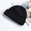 Elastic Vintage Dome Hat Brimless Bonnet Beanies Hip-Hop Knitted Cap  for Boy Girls